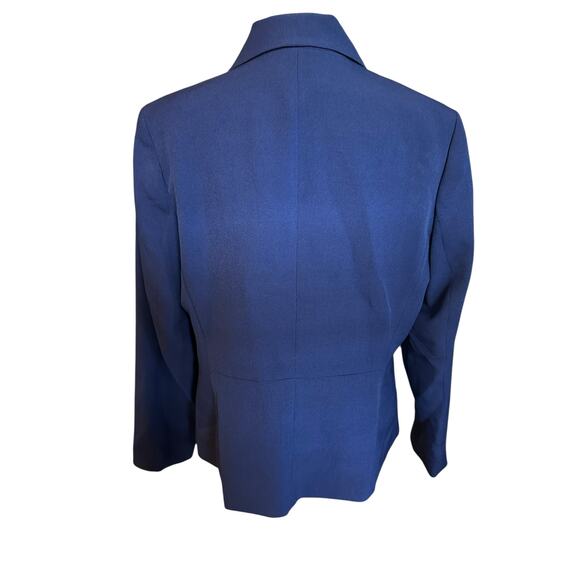 *SOLD* NWT Kasper Women’s Navy Power Blazer Jacket Size 12 Classic Career - Picture 3 of 9